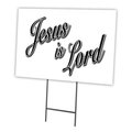 Signmission Jesus Is Lord Yard Sign & Stake outdoor plastic coroplast window C-1824 Jesus Is Lord